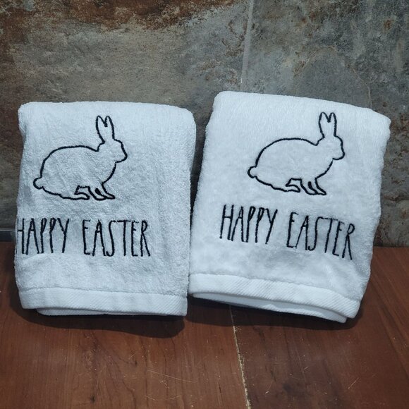 Rae Dunn Artisan Collection by Magenta Easter Kitchen Towels Set of 2 - Picture 10 of 10